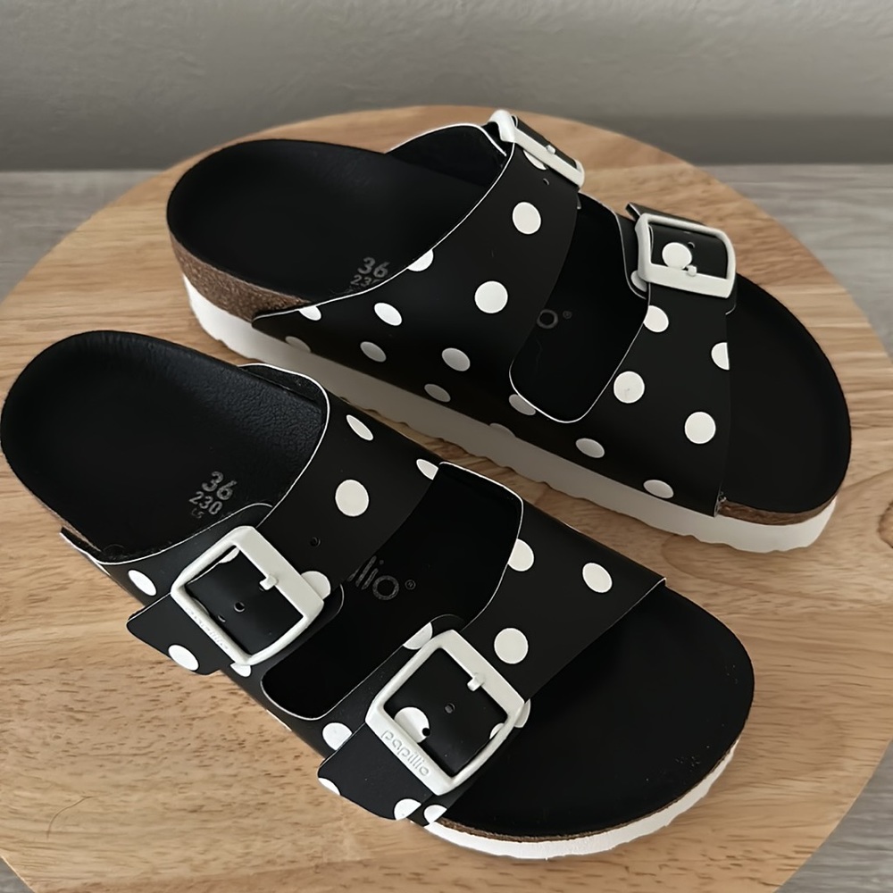 Papillio by Birkenstock Arizona Polkadot Platform Sandal - Picture 2 of 9